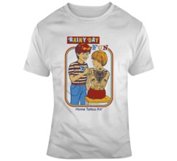 Rainy Day Fun Tattoo Children's Activities Funny T Shirt