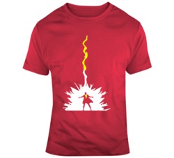 Shazam Lightening Strike Comic Movie Fan  T Shirt