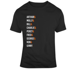 The Weasleys Harry Potter Movie Fan  T Shirt
