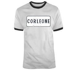 Corleone City Sign Sicily The Godfather Movie Distressed  T Shirt
