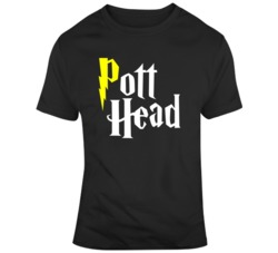 Pott Head Harry Potter Weed Marijuana Parody Funny  T Shirt