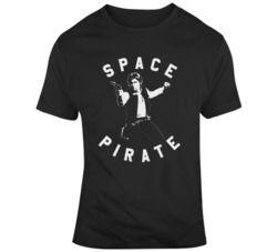 Retro Classic Movie Star Wars Han Solo Space Pirate v2 T Shirt