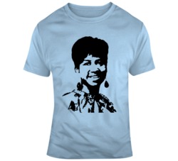 Respect Aretha Franklin Silhouette Tribute T Shirt