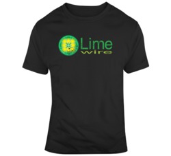 Lime Wire Online Content Sharing Distressed T Shirt