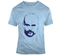 Pep Guardiola Manchester City Big Head Silhouette Soccer Fan T Shirt