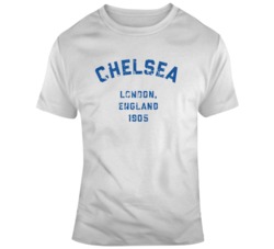 Chelsea Est 1905 Premier League Soccer Fan Distressed T Shirt