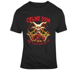 My Heart Will Go On Funny Celine Devil Worship T Shirt