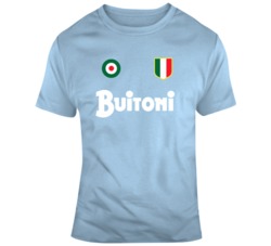 Retro Old School Classic Diego Maradona Napoli Soccer Fan T Shirt