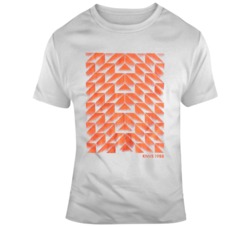 Holland 1988 KNVB Retro Geometric Pattern Soccer Fan  T Shirt