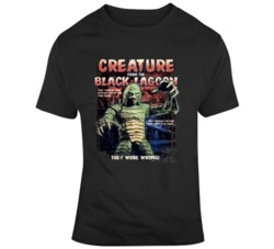 Vintage Creature from the Black Lagoon Retro Movie Poster Fan  T Shirt