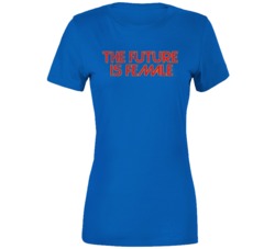 The Future Is Female Captain Marvel Brie Larson Movie Fan  Distressed 