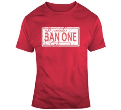 Smokey and The Bandit Ban One License Plate Distressed Movie Fan  T Sh