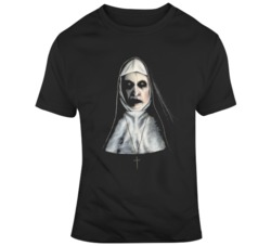 Valak The Nun Painting Portrait Halloween  T Shirt