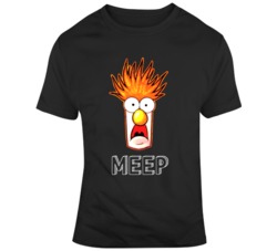 Beaker Big Head Meep The Muppets TV Show Cartoon T Shirt