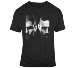 Conor McGregor Vs khabib nurmagomedov October 6th MMA Fight Fan Silhou