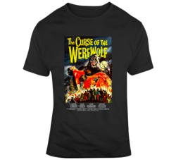 Retro The Curse of The Werewolf 50's Movie Fan  T Shirt