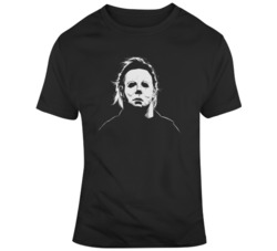 Halloween Michael Myers Silhouette Movie Fan  T Shirt