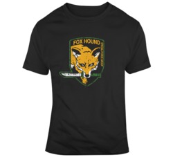 Cult Classic Metal Gear Video Game Fan Crest  T Shirt