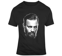 Conor McGregor King Professional Fighter MMA Fan Big Head Silhouette T
