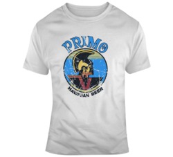 Primo Hawaiian Beer Fan Distressed v2 T Shirt