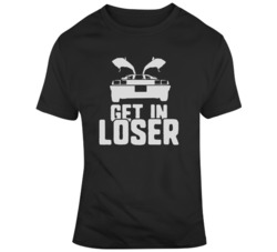 Funny Get in Loser Back to the Future Movie Parody  T Shirt