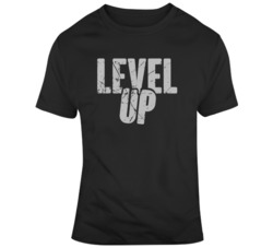 Level Up Football Baseball Hockey Fan  T Shirt