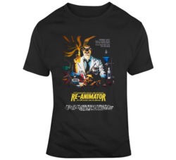 Re-animator Movie Poster Horror Movie Fan T Shirt