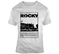 Retro 70's Rocky Movie Poster Classic Movie Fan Distressed T Shir