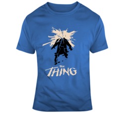 Classic Horror Movie The Thing  Distressed Cool Movie Fan T Shirt