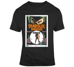 DANGER: DIABOLIK Movie Poster 1968 Spy Thriller T Shirt