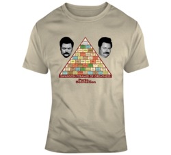 RON SWANSON Pyramid of Greatness Poster Parks and Rec Fan T Shirt