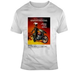 Knightriders Movie Poster 1981 Cult Classic   T Shirt