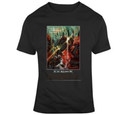 Excalibur 1981 Movie Poster Fantasy Fan V2  T Shirt