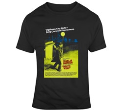 Death Wish Movie Poster Charles Bronson Movie Fan   T Shirt