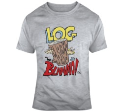 Junk Food Cartoon Ren & Stimpy Fan Log From Blammo Funny Distresse