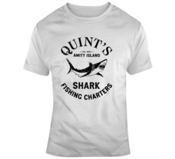 Quint's Fishing Charters Jaws Movie Fan Distressed V2 T Shirt