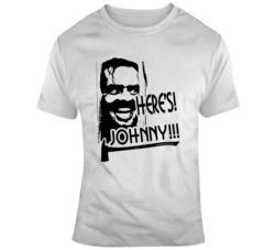 The Shining Redrum Horror Here's Johnny Movie Fan  T Shirt