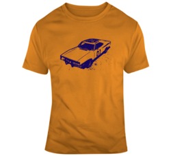 General Lee DUKES of HAZZARD Bo Luke Tv Show Fan  T Shirt