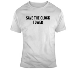 Back to the Future Movie Save The Clock Tower Movie Fan T Shirt