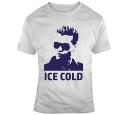Top Gun Movie Ice Man Silhouette Ice Cold Cool Movie Fan T Shirt
