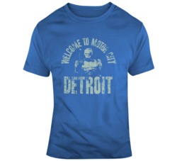 Retro Movie Robocop Welcome To Motor City Movie Fan Distressed  T Shir