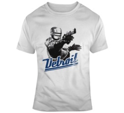 Retro Movie Robocop Detroit Movie Fan Distressed   T Shirt