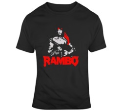 Retro 80's Movie Rambo Movie Fan T Shirt
