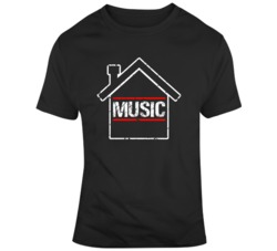 House Music Cool Music Fan Distressed T Shirt