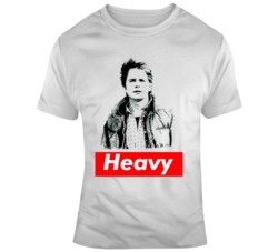 Marty McFly Back to The Future Movie Fan Heavy T Shirt