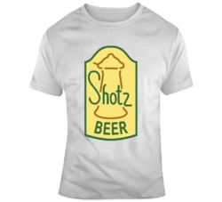 Laverne and Shirley Shotz Beer Retro 70's Sitcom Fan   T Shirt