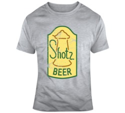 Laverne and Shirley Shotz Beer Retro 70's Sitcom Fan Distressed T