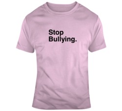 Stop Bullying Anti Bullying Pink  T Shirt
