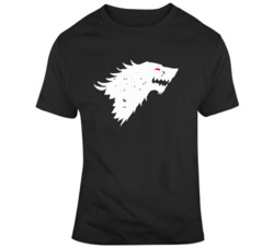 Game of Thrones Jon Snow Dire Wolf Ghost v3 T Shirt