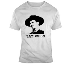 Doc Holiday Tombstone Movie Fan Say When Retro 8 Bit  T Shirt